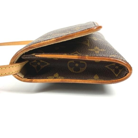 LOUIS VUITTON M51852 Monogram Pochette Twin GM 2WAY Bag Shoulder Bag Bro - Picture 4 of 16